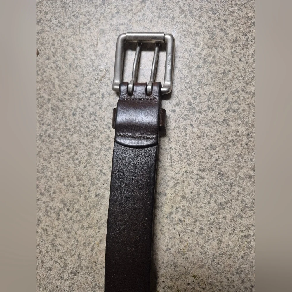 Classic Dark Brown Leather Belt